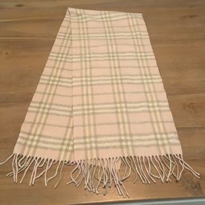 Perfect condition light pink Burberry scarf